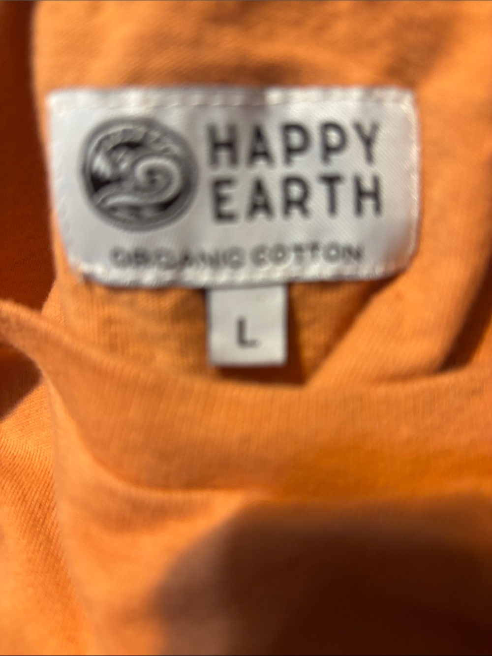 Happy Earth Orange Crewneck Tee dress - Picture 3 of 3